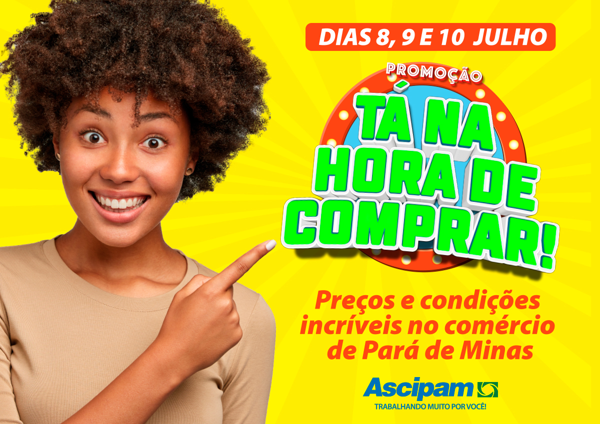 “É Hora de Comprar” – Mais uma promoção no varejo da cidade