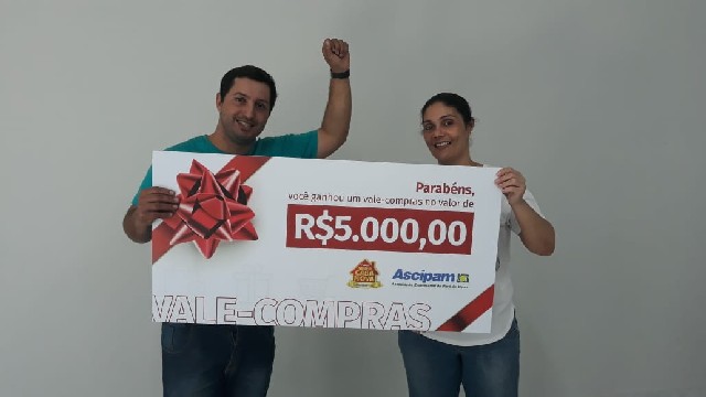 Ascipam entrega prêmios aos ganhadores da promoção “Minha Casa Nova”