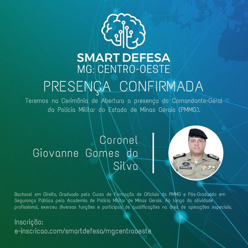 Oportunidade! Fórum Smart Defesa será realizado em Pará de Minas