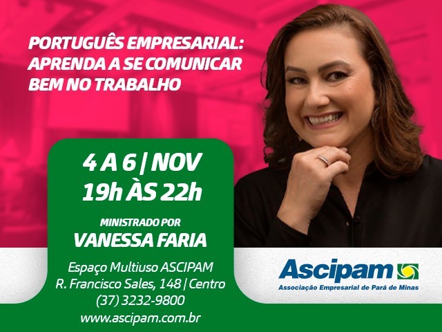 Ascipam proporciona curso de Português Empresarial para aprimorar habilidades de comunicação de seus associados