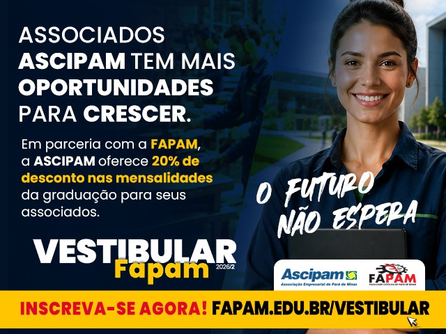 Associados Ascipam têm até 30% de desconto nas mensalidades da Fapam
