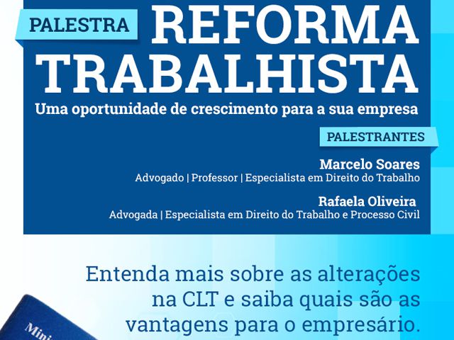 Reforma Trabalhista é tema de palestra na Ascipam