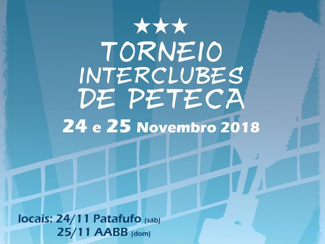 Em novembro, Torneio Interclubes de Peteca