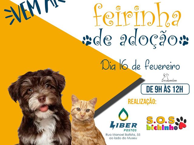 SOS Bichinho promove primeira Feira de Adoção de 2019