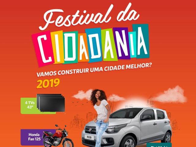 Está chegando mais uma edição do Festival da Cidadania! Já adquiriu sua cartela?